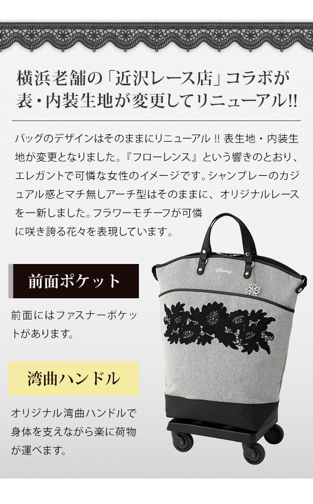 SWANY（スワニー） キャリーバッグ 近沢レース店 コラボ ショッピング