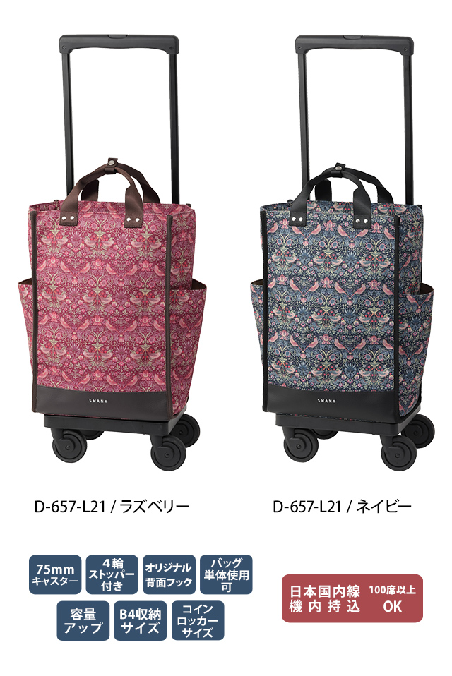 SWANY（スワニー） ウィリアム・モリス キャリーバッグ ショッピング