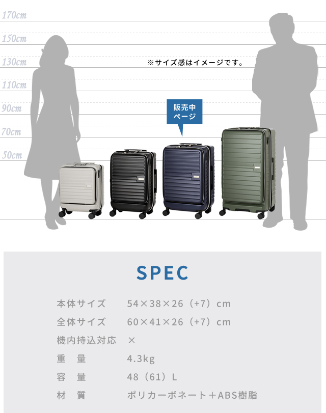 スーツケース Mサイズ キャリーケース T&S レジェンドウォーカー
