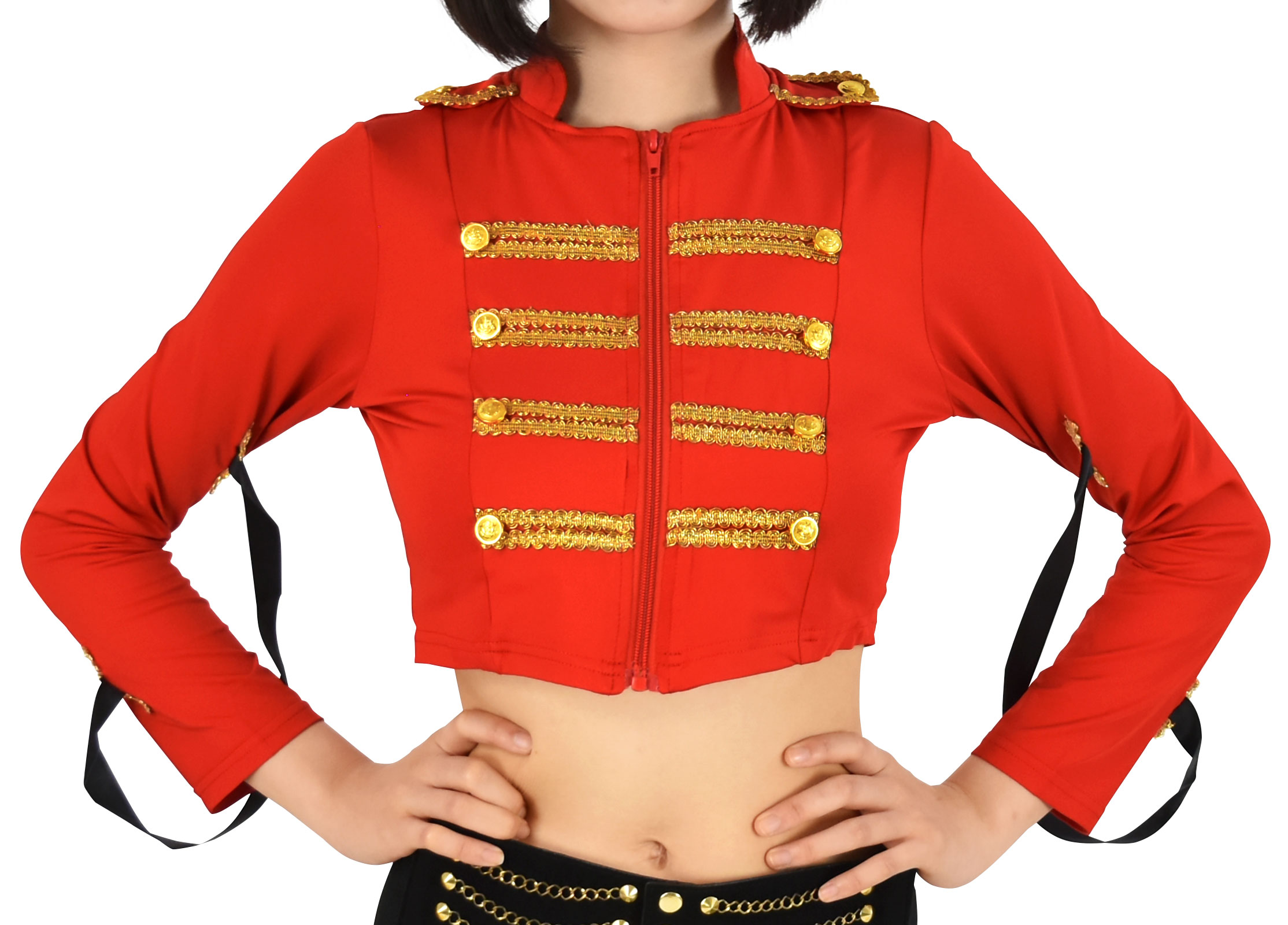 ヒップホップ衣装 ショート丈ナポレオンジャケット ダンス衣装