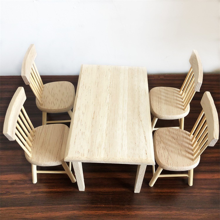 送料無料 ミニチュア 雑貨 ダイニングセット ドールハウス キット ぬい