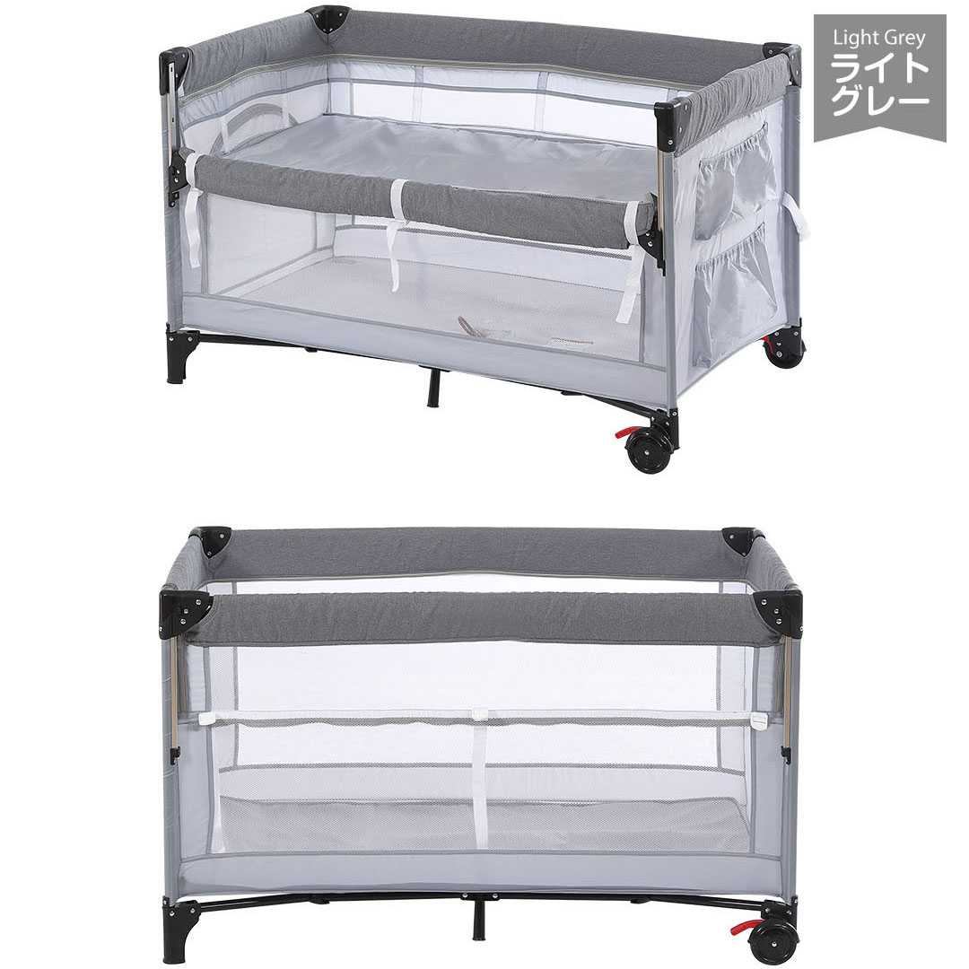 プレイヤード 折りたたみ 高度調節可能 ベビーサークル 新生児 マット