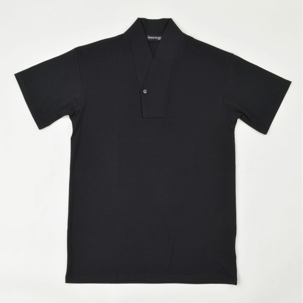 男性用 メンズ 襦袢衿Tシャツ Listo 半袖 Kimono Factory nono 半襦袢