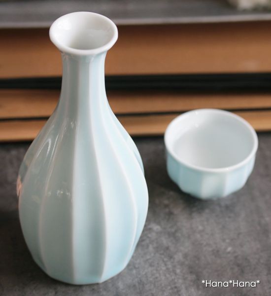 青白磁面取 1合徳利 200ml 有田焼 // 和食器 食器 酒器 とっくり