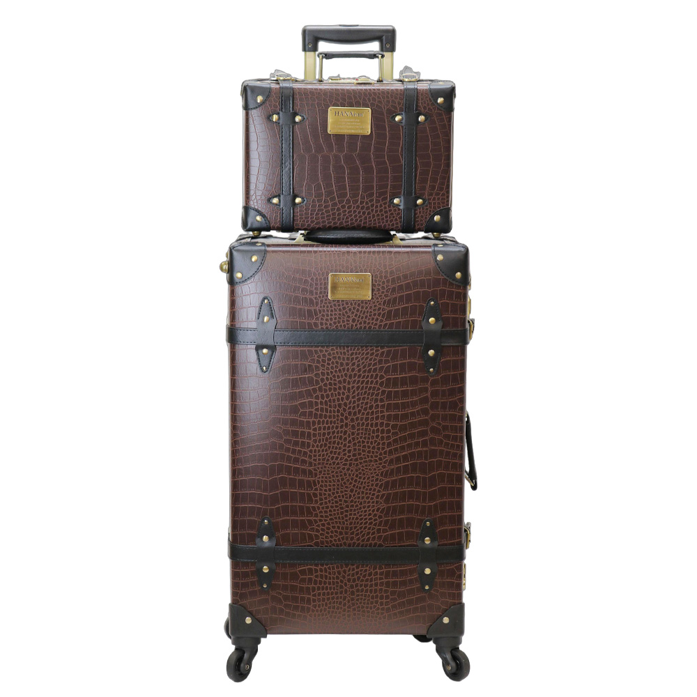 HANAism ミニトランク付き スーツケース LLサイズ 軽量 キャリーケース