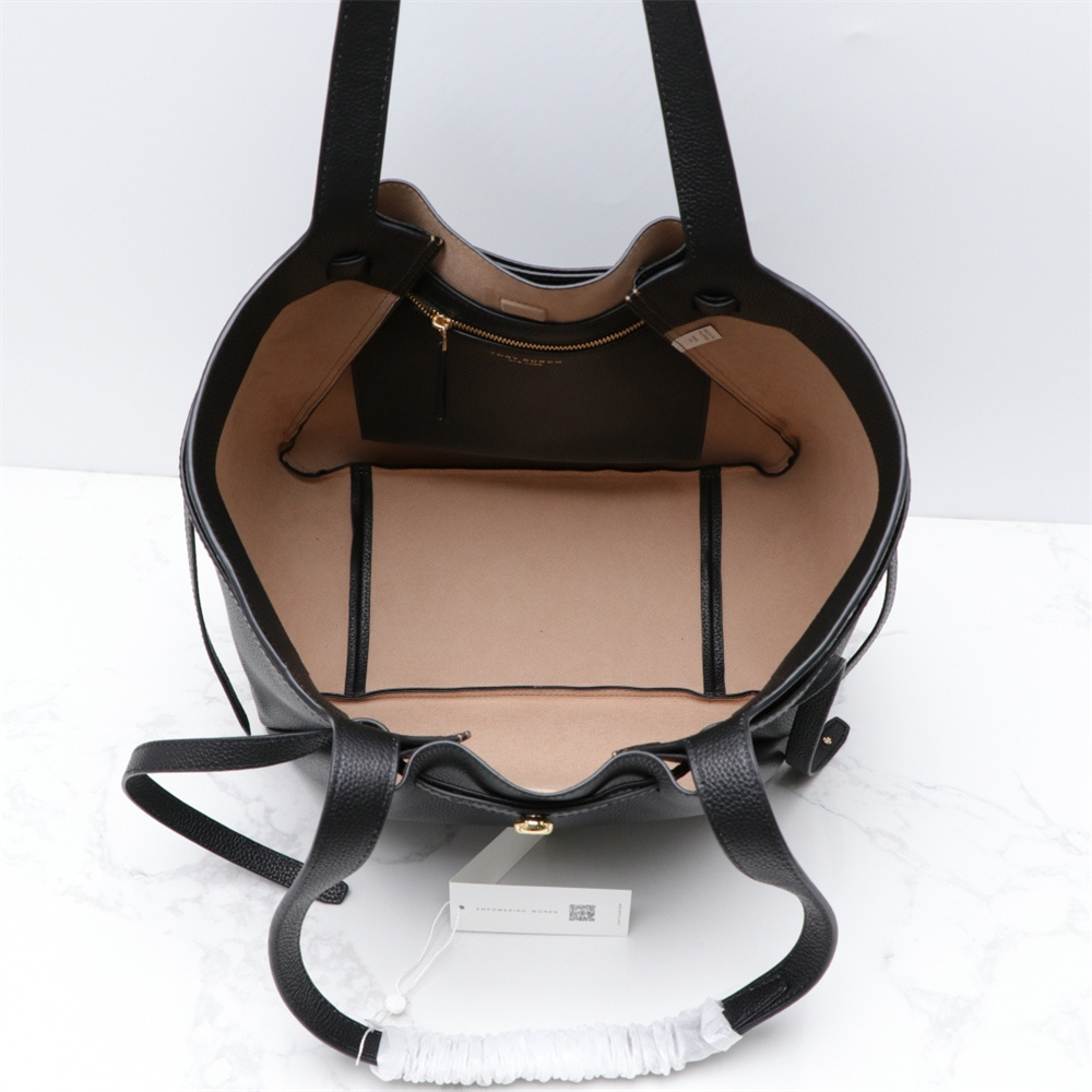 TORY BURCH（トリーバーチ） TORY BURCH ROMY PEBBLED BUCKET BAG