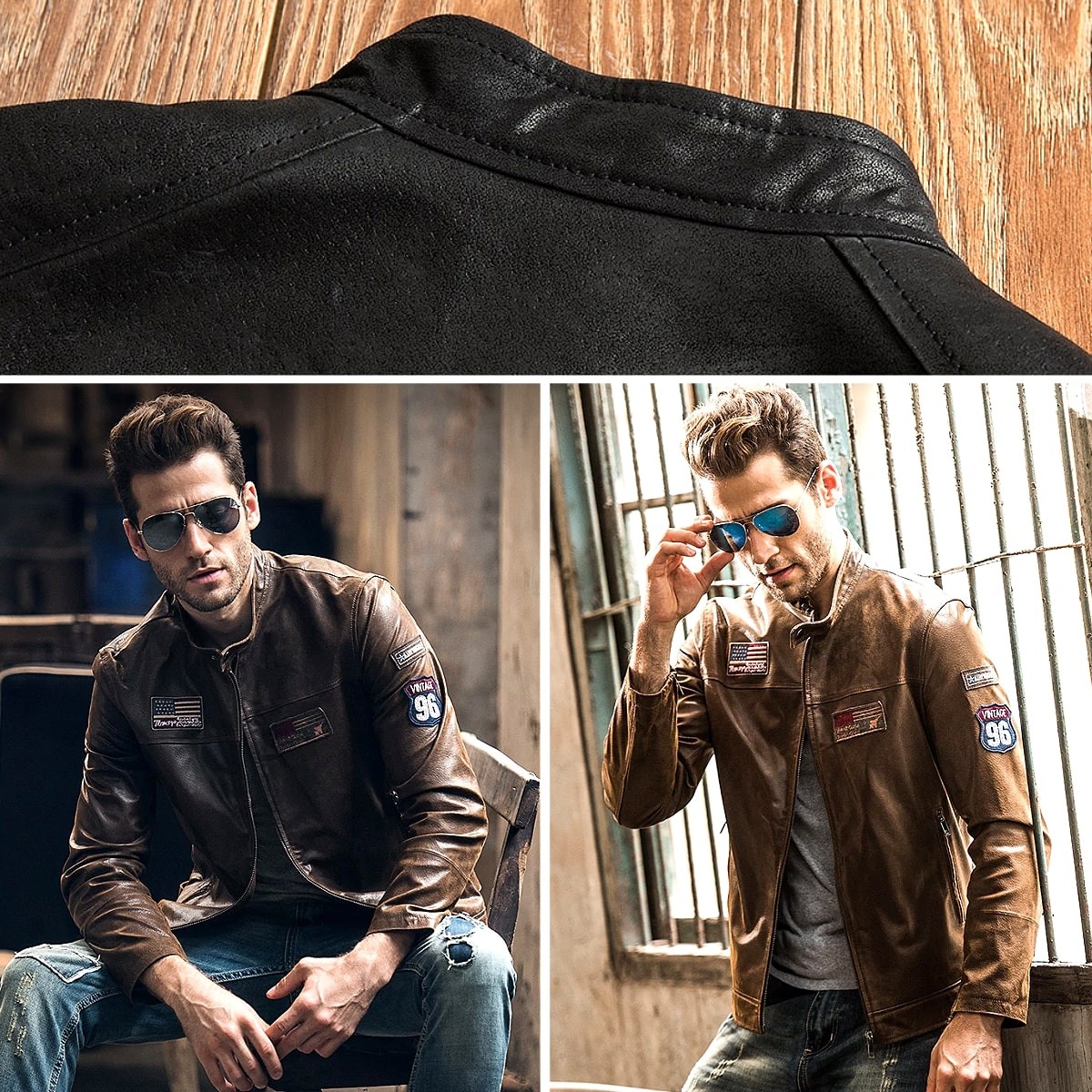 送料無料!】全2色 9サイズ メンズ ピッグスキン ワッペン ジェニュイン