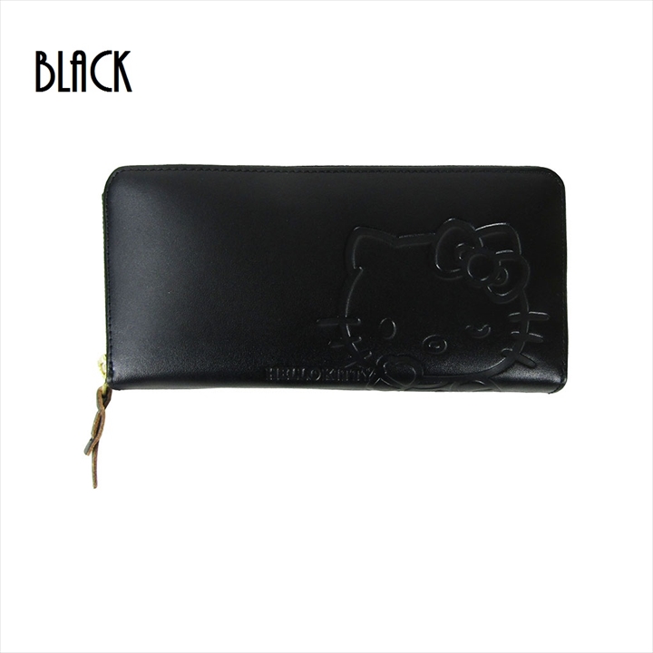 ハローキティ 新発売 本革長財布Hello Kitty 人気 かわいい 水玉 牛革