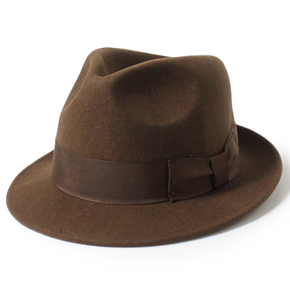 Butterfly M〜4Lサイズ 大きいサイズ ウールフェルト 中折れハット 小