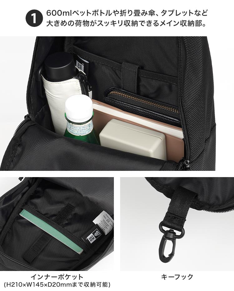 NEW ERA TAMASU ボディバッグ ブラック 花柄刺繍 NEW ERA（ニューエラ