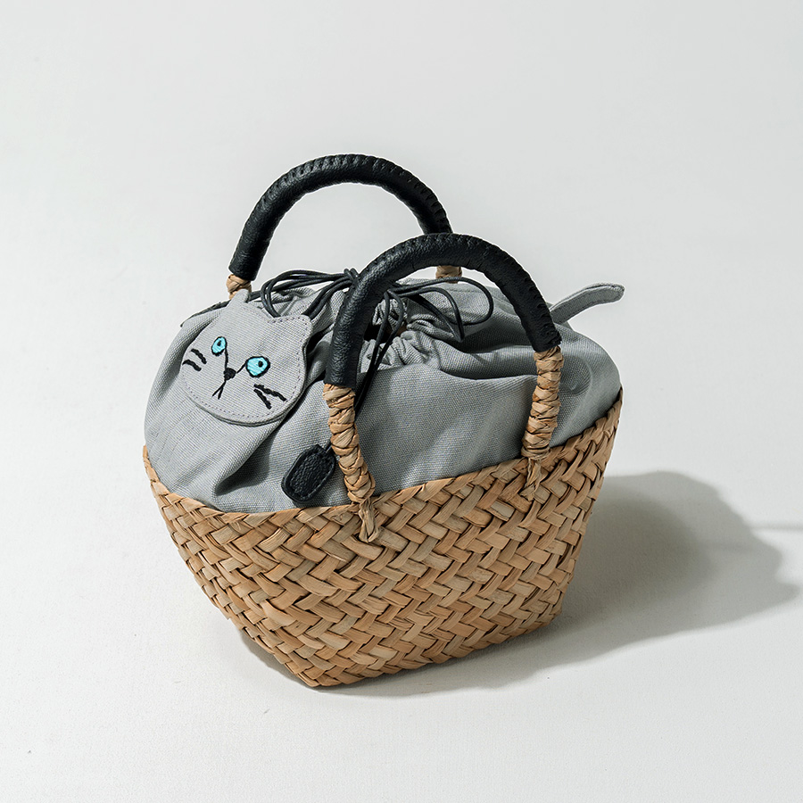 HAYNI（ヘイニ） AIM医学研究支援PJ実施中｜ ねこ モチーフ かごバッグ