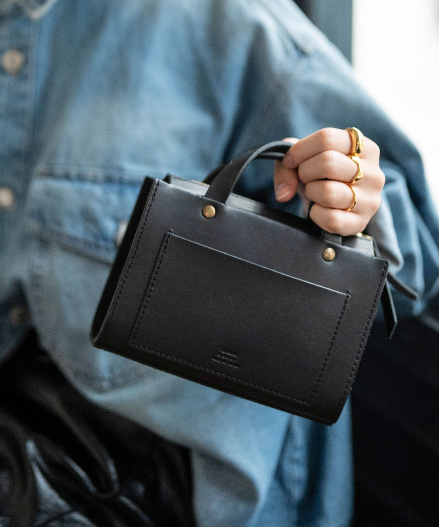 TIDEWAY（タイドウェイ） コラボ ハンドバッグ レディース 本革 小さめ