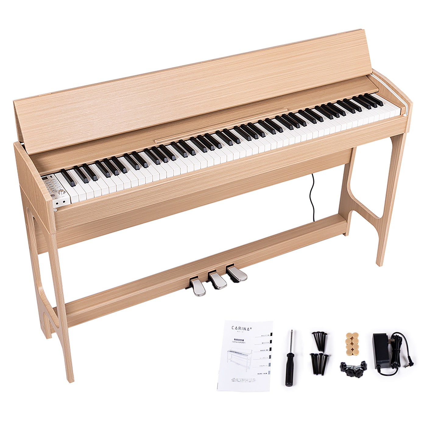 スライドカバー】電子ピアノ 88鍵盤 ハンマーアクション鍵盤 ピアノ