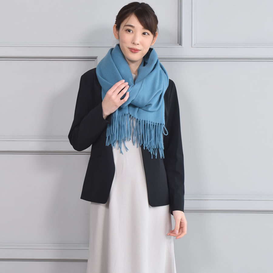 Merfirge 爆買 ストール 大判 カシミヤ100%【名入れ刺繍可】カシミヤ