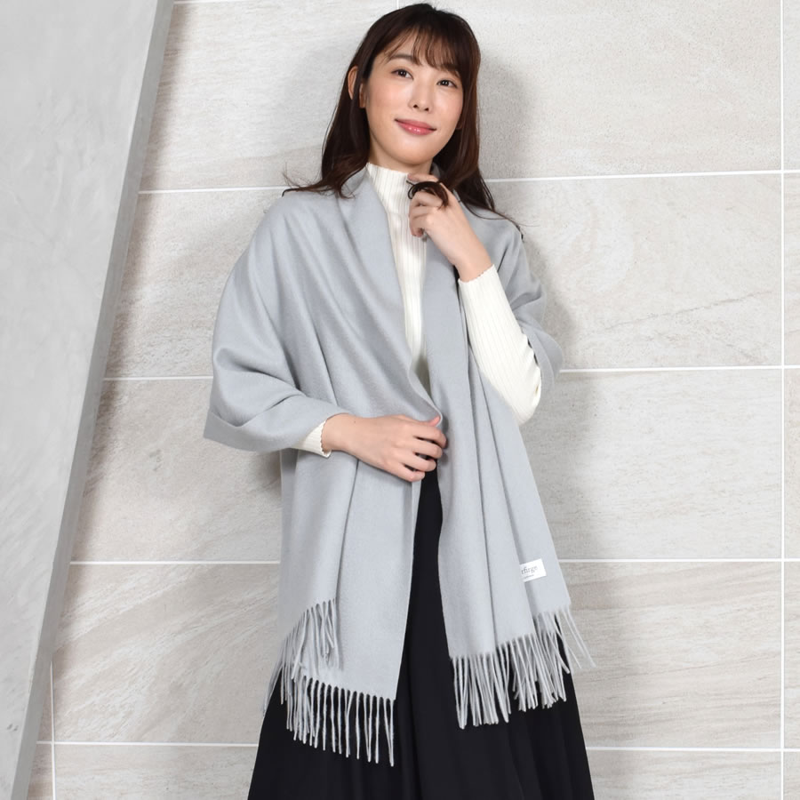 Merfirge 爆買 ストール 大判 カシミヤ100%【名入れ刺繍可】カシミヤ