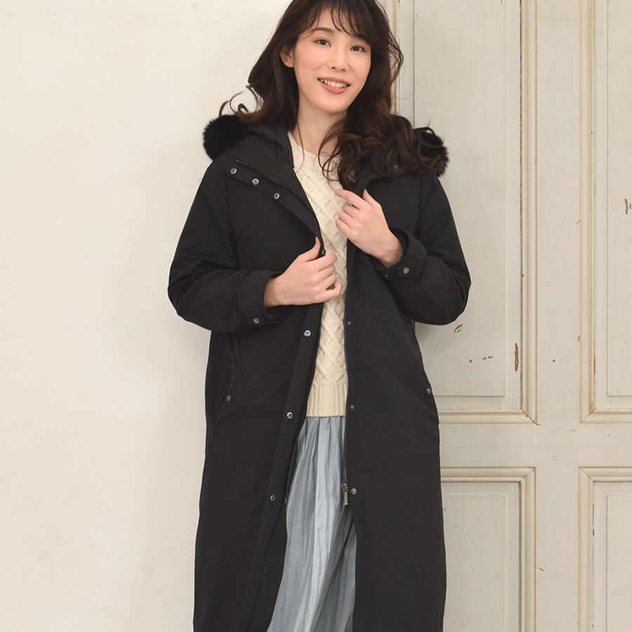 Merfirge 爆買 モッズコート 5WAY ロング マウンテンパーカー インナー