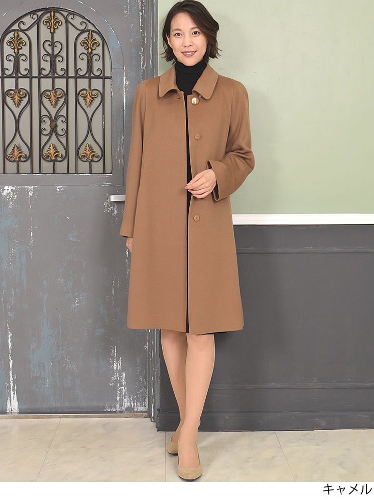 爆買 コートレディース カシミア 100% イタリア最高素材 カシミヤ 冠婚