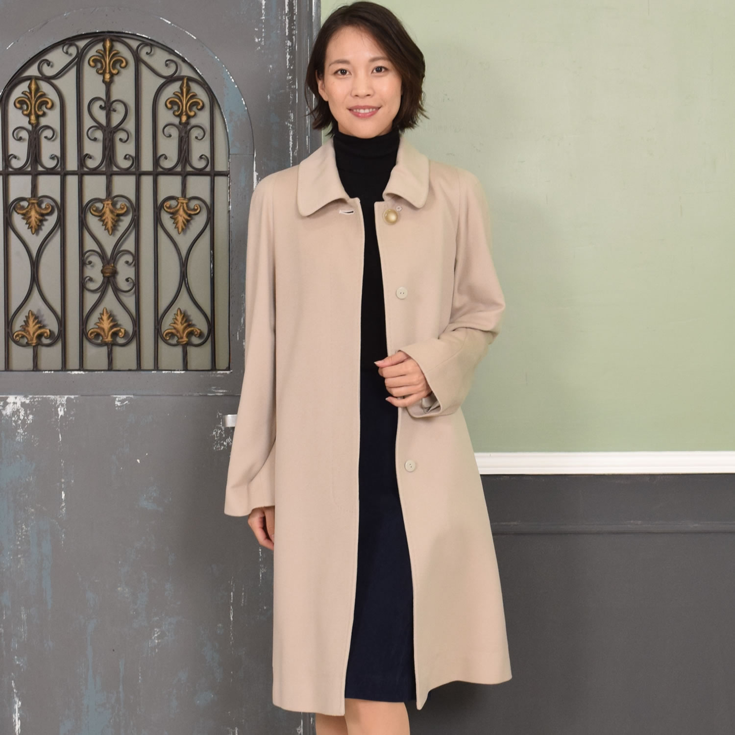 爆買 コートレディース カシミア 100% イタリア最高素材 カシミヤ 冠婚