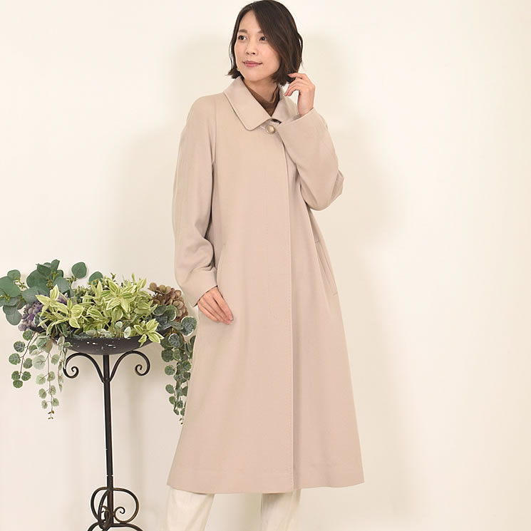 爆買 ステンカラーコート イタリア最高素材 カシミヤ カシミア 100