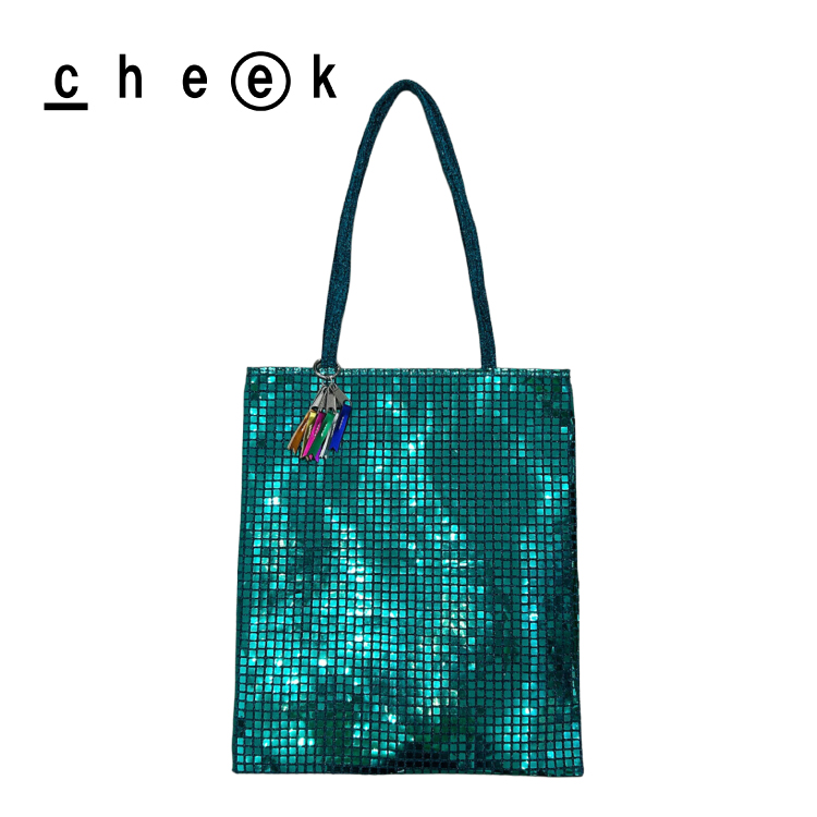 トートバッグ | cheek disco shoulder 全5色 キラキラ スパンコール