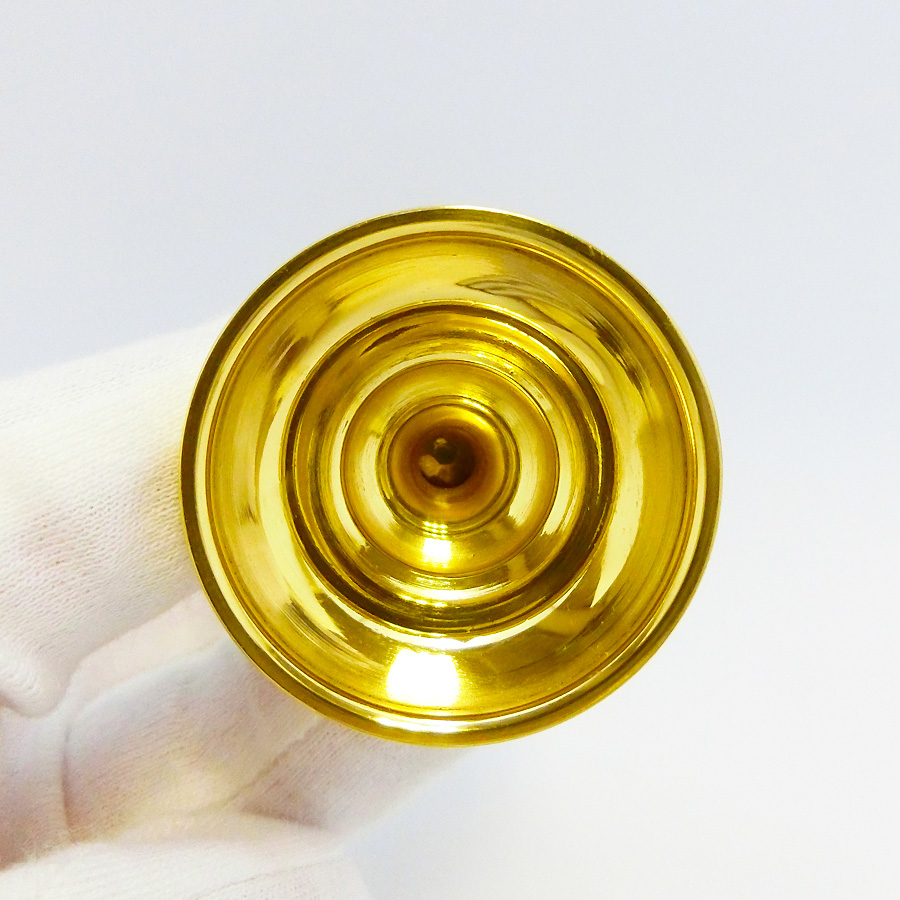 ブランデーグラス 鎚目模様 軽量型｜オーダーメイド 純金製酒器 造幣局