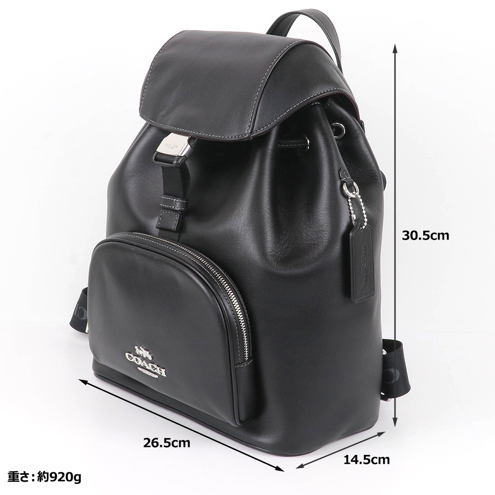 COACH（コーチ） バッグ リュックサック CT811 SVBK レザー 革