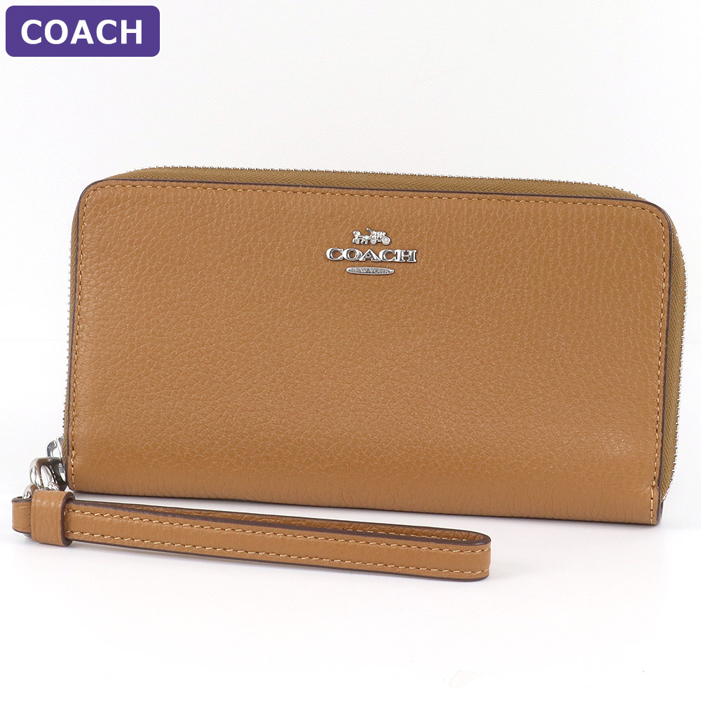 COACH（コーチ） 財布 長財布 C4451 ストラップ付 ラウンドジップ