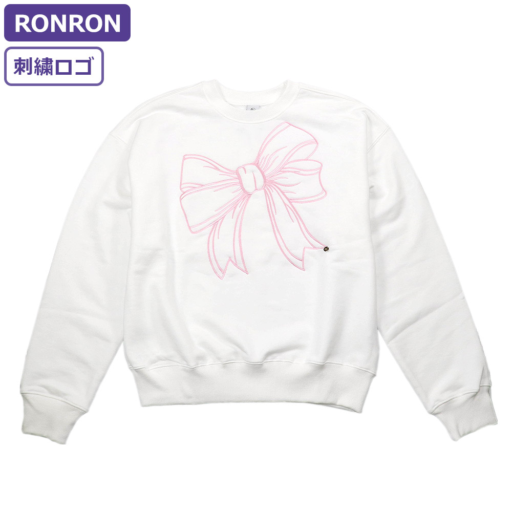 ロンロン RONRON スウェット BIG RIBBON LINE SWEATSHIRT 長袖