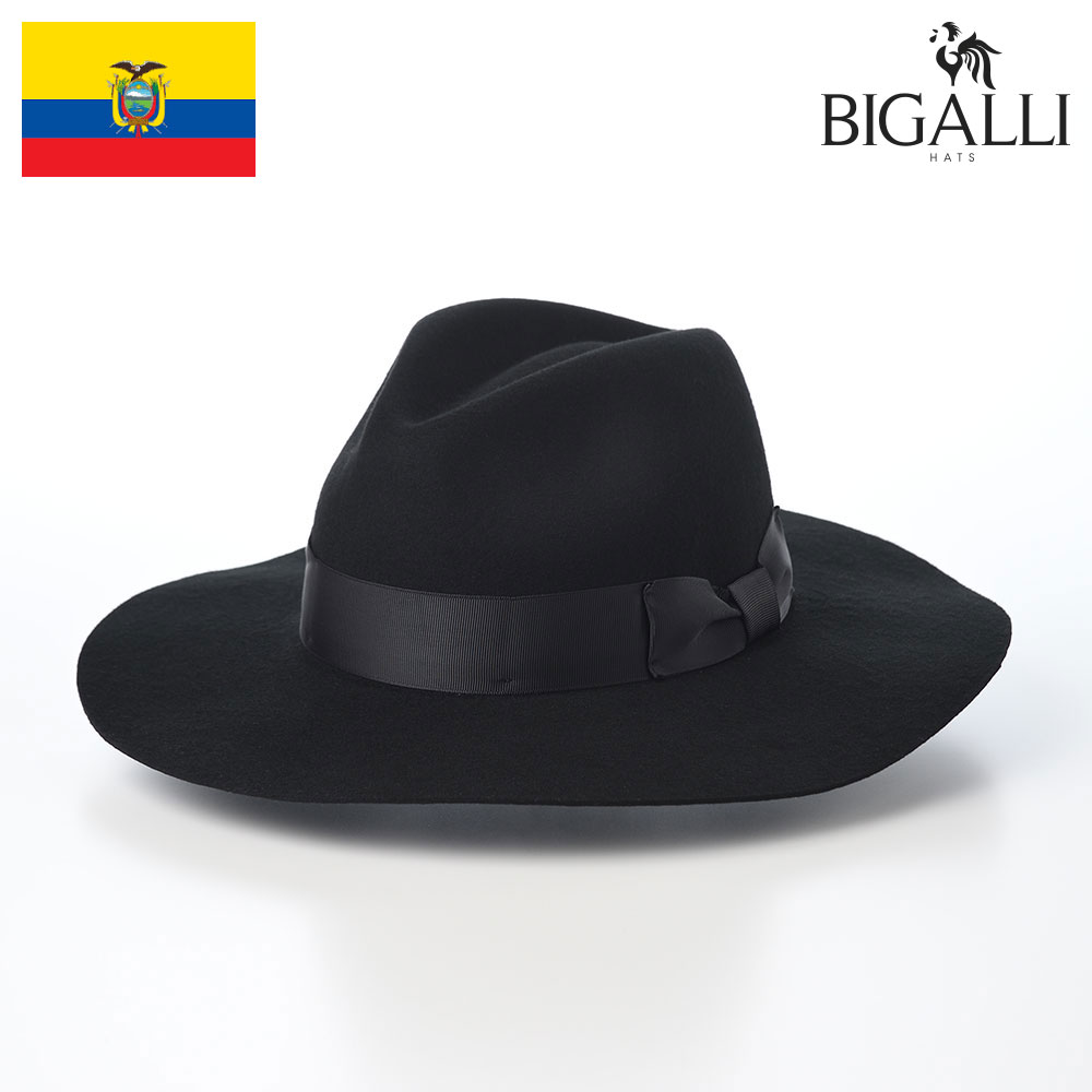 BIGALLI（ビガリ） つば広フェルトハット メンズ レディース 中折れ