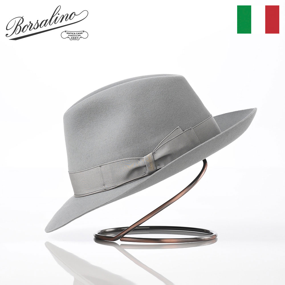 Borsalino（ボルサリーノ） 帽子 中折れハット フェルト帽 軽量 秋冬