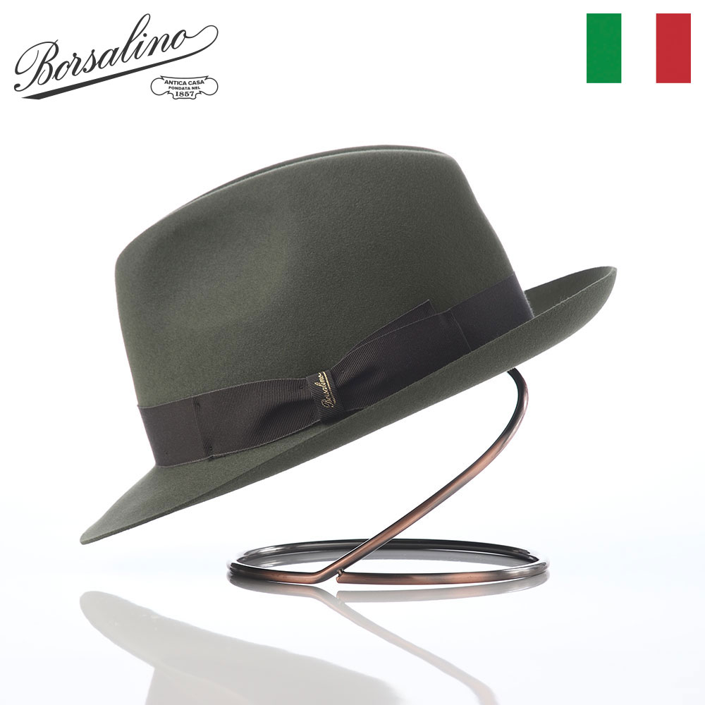 Borsalino（ボルサリーノ） 帽子 中折れハット フェルト帽 秋 冬