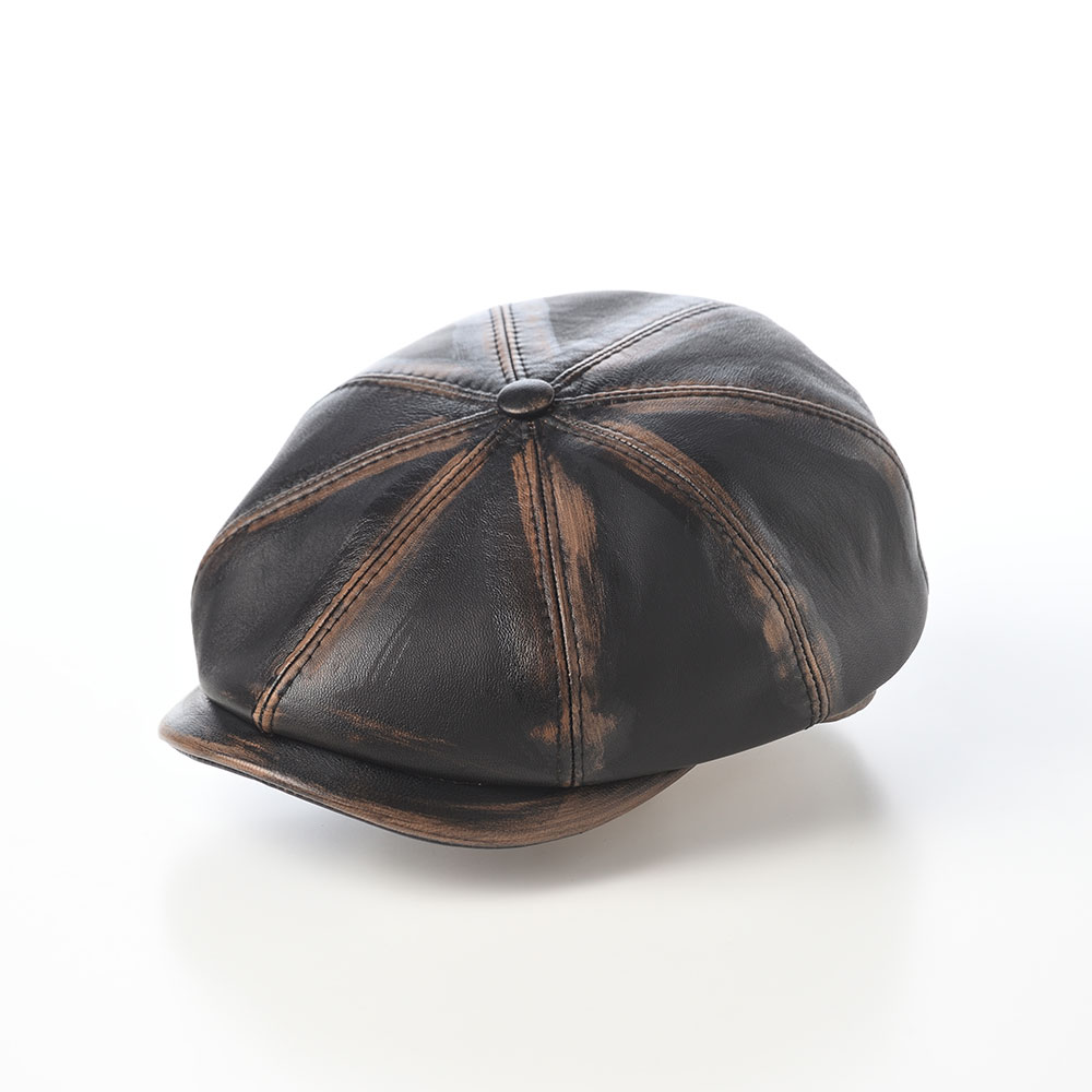 MARONE（マローネ） クーポン対象 レザーキャスケット 本革 帽子
