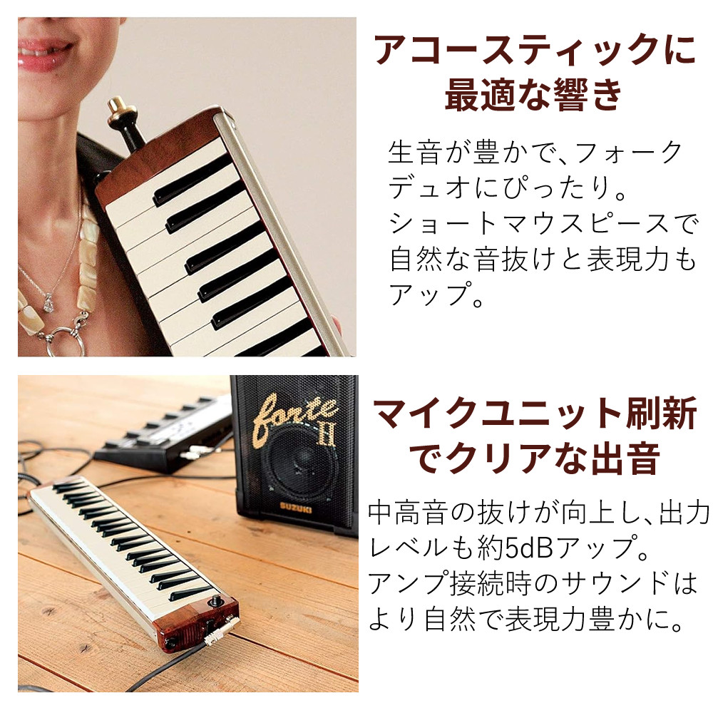 ハモンド SUZUKI HAMMOND44 PRO-44Hv2 鍵盤ハーモニカ エレアコモデル