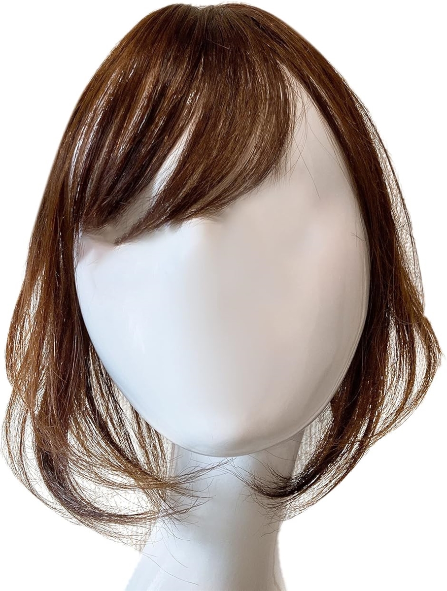 部分ウィッグ 人毛100% ヘアピース トップピース トップカバー 白髪