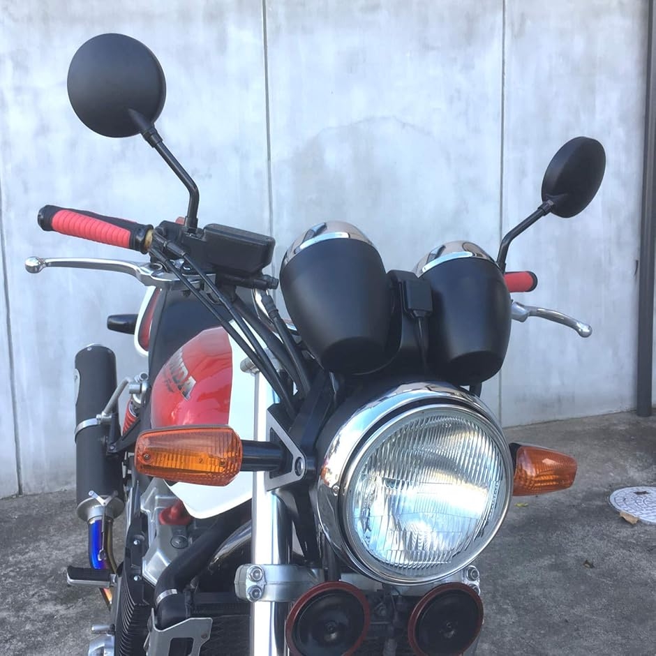 バイク ミラー ショート 汎用 左右2本セット 10mm 正ネジ Z2タイプ