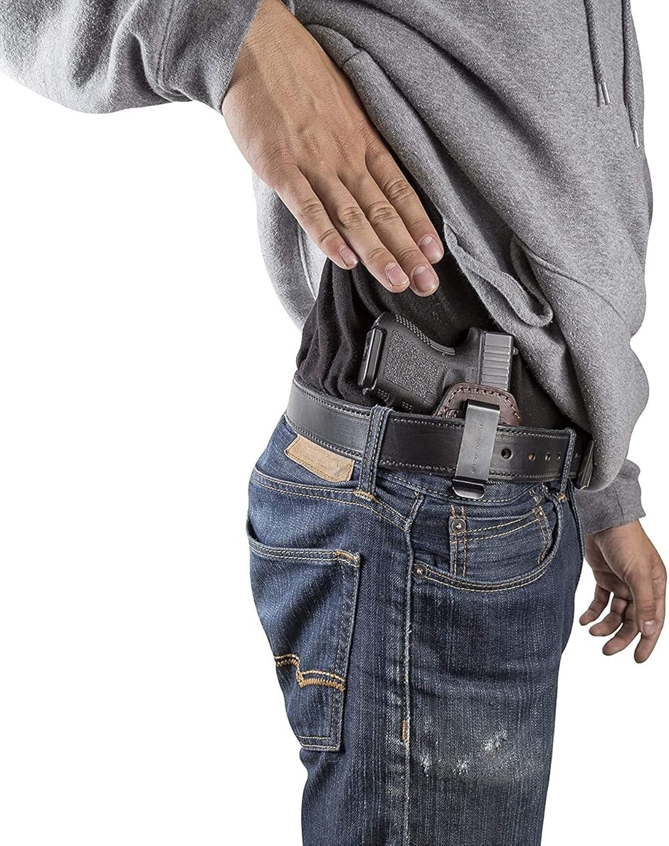 ホルスター ハンドガン 本革 ハンドメイド グロック 他多数適合 レザー