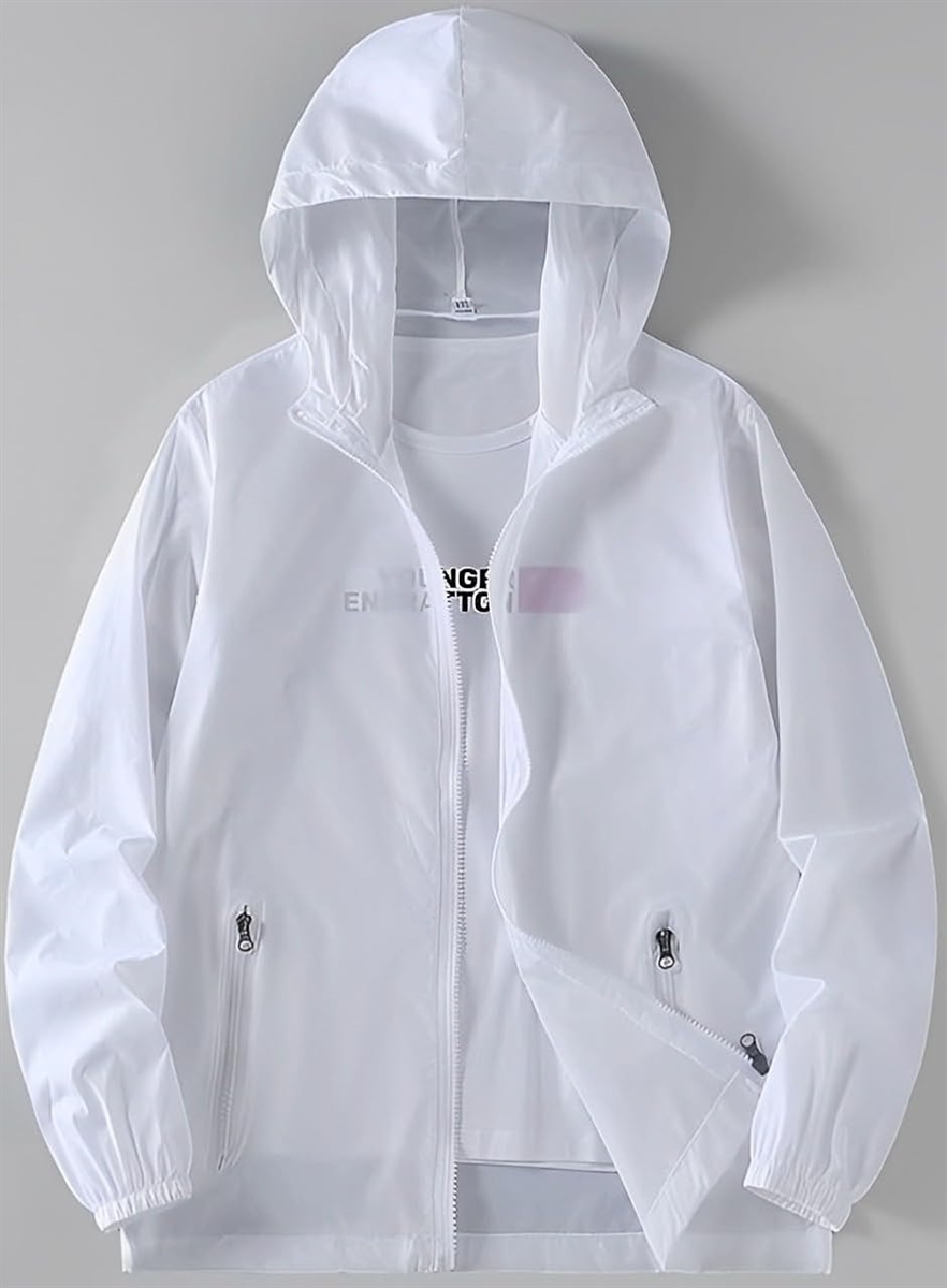 アスペルシオ フード付 ナイロンジャケット 超薄手 ストリート系