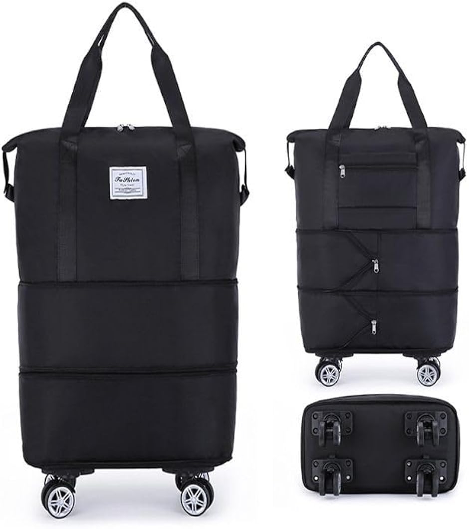 ボストンバッグ 特大サイズ 左右に開くチャック付き 大容量 軽量設計