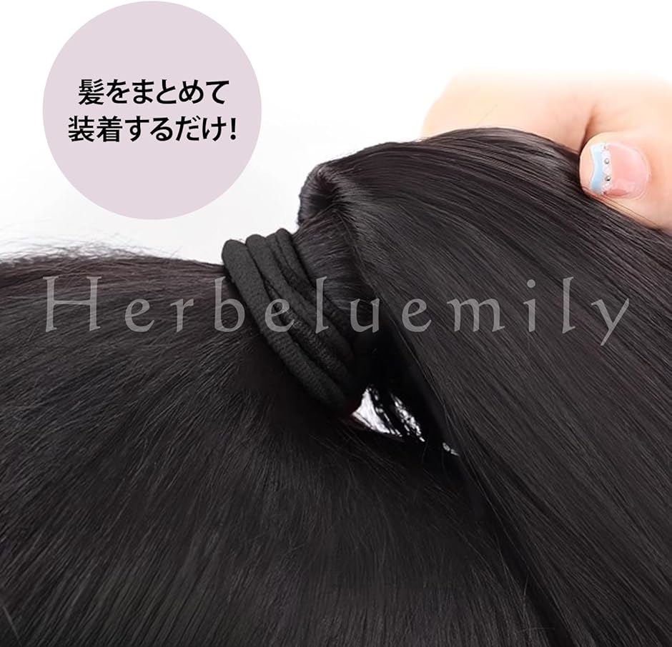 ポニーテール ウィッグ クリップ式 ポイントウィッグ かつら エクステ