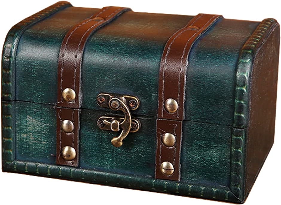 アンティーク風 ボックス 深緑色 小箱 収納 小物入れ 収納ボックス