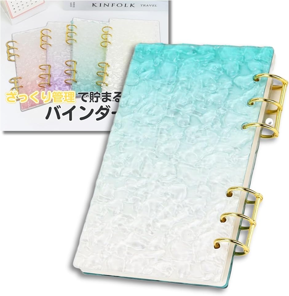 バインダー貯金 韓国 アクリルバインダー A6 お金管理 ファイル 貯金