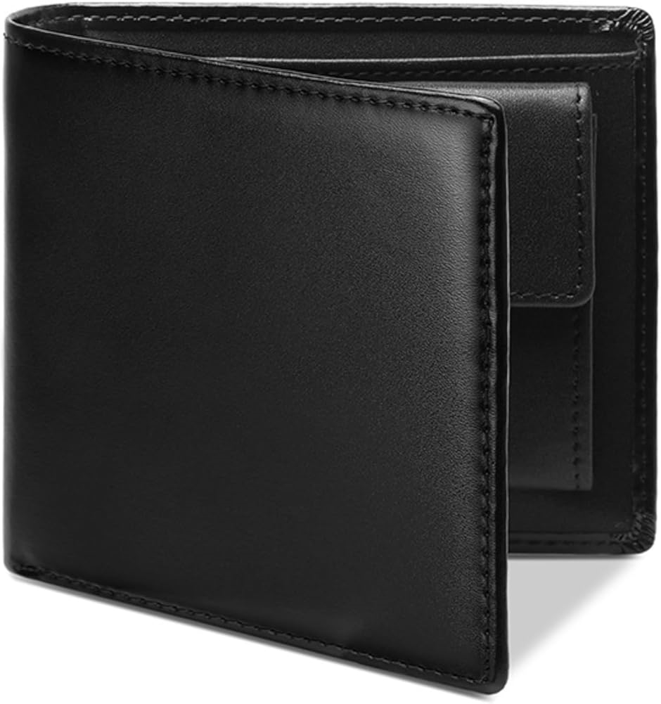 財布 メンズ 二つ折り 本革 コンパクト カード6枚収納 超スリム設計