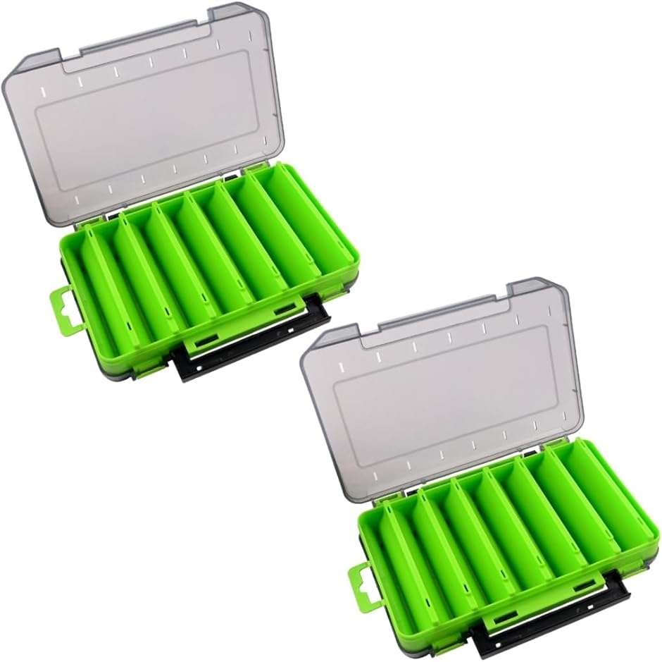 両面ルアーワームケース タックル 収納 ボックス メタルジグ