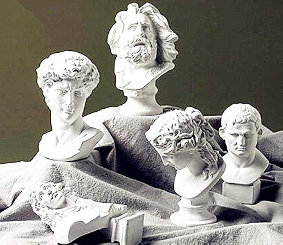 自宅が美術館 石膏風人物像 15cm アグリッパ : スピード発送 ホリック