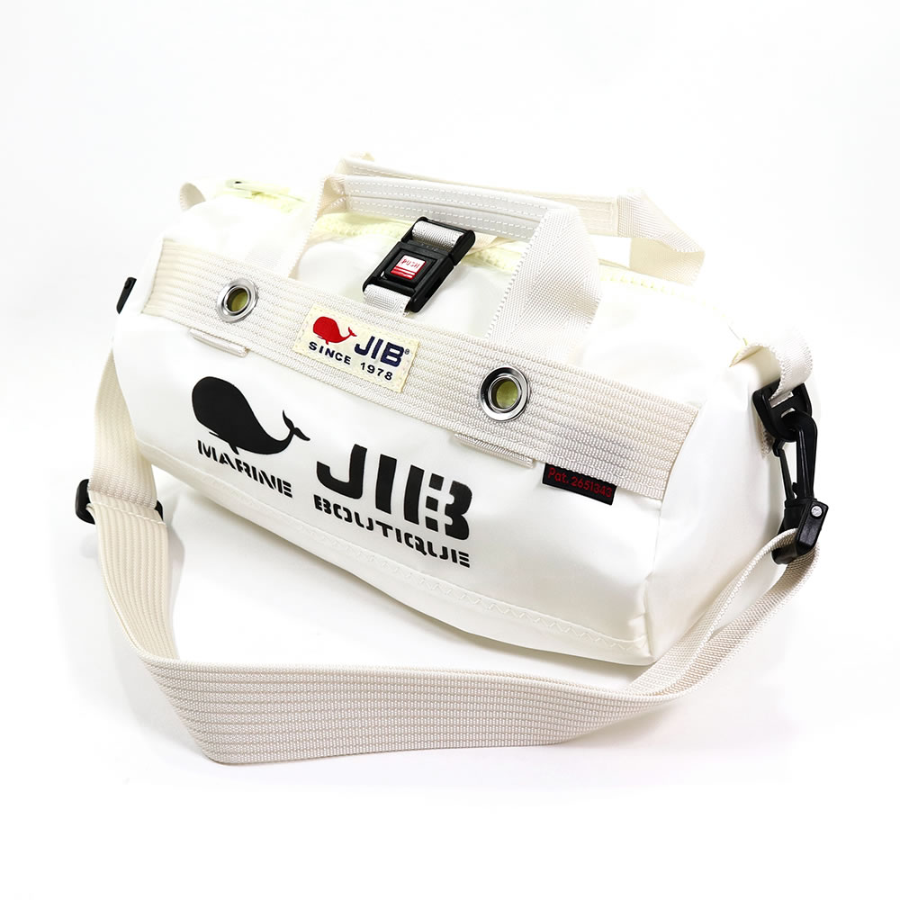 JIB ダッフルバッグ SSサイズ DSSB ホワイト×アイボリー ショルダー