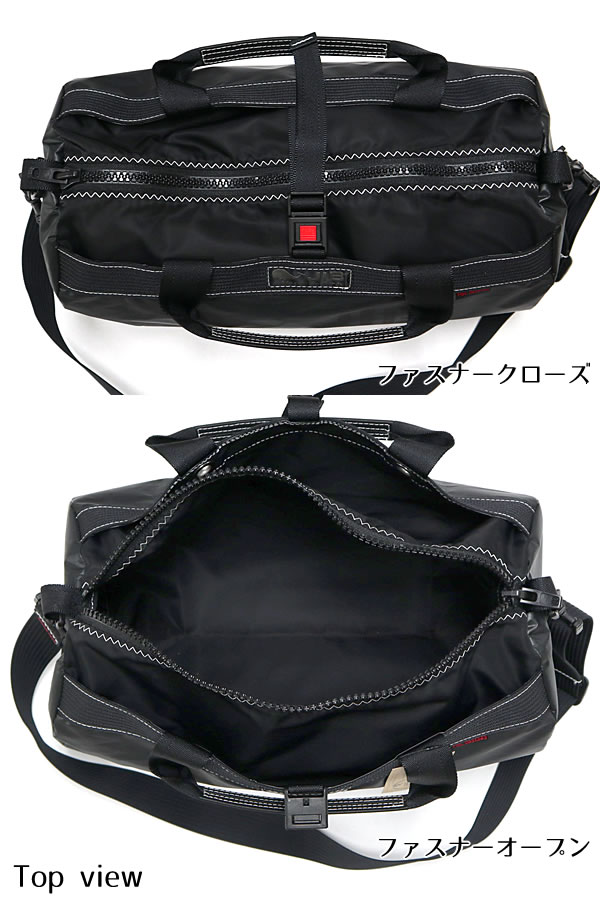 JIB ボーダーダッフルバッグ Sサイズ DSB ブラック ショルダーベルト付