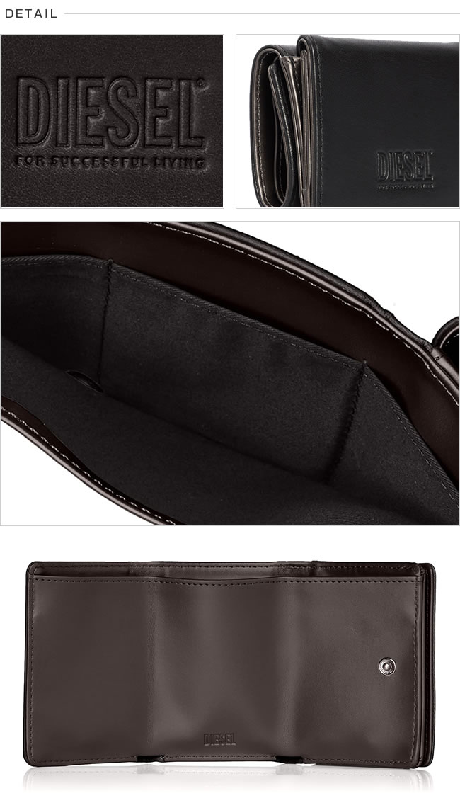 DIESEL（ディーゼル） 三つ折り財布 ミニ財布 ショートウォレット