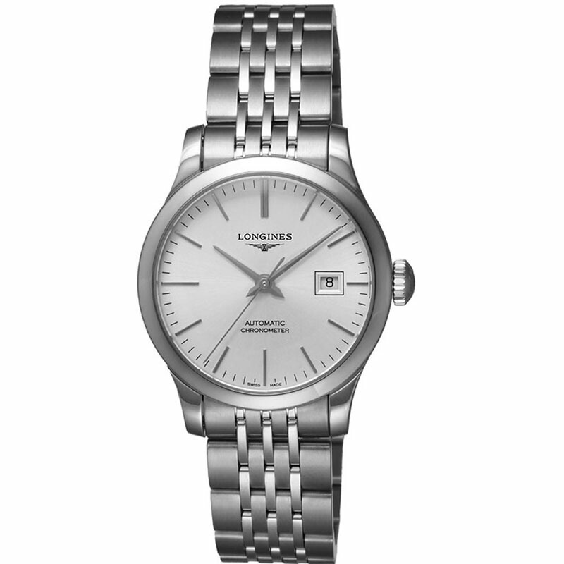 ロンジン 腕時計 LONGINES 時計 レコード RECORD レディース シルバー