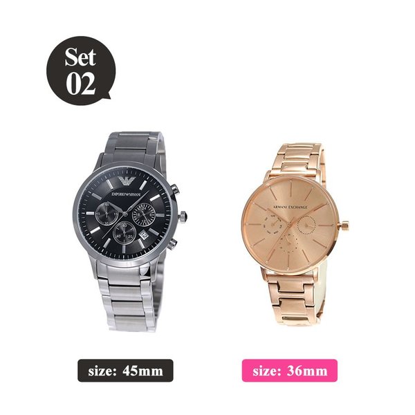 EMPORIO ARMANI ペアウォッチ エンポリオアルマーニ 腕時計 アルマーニ