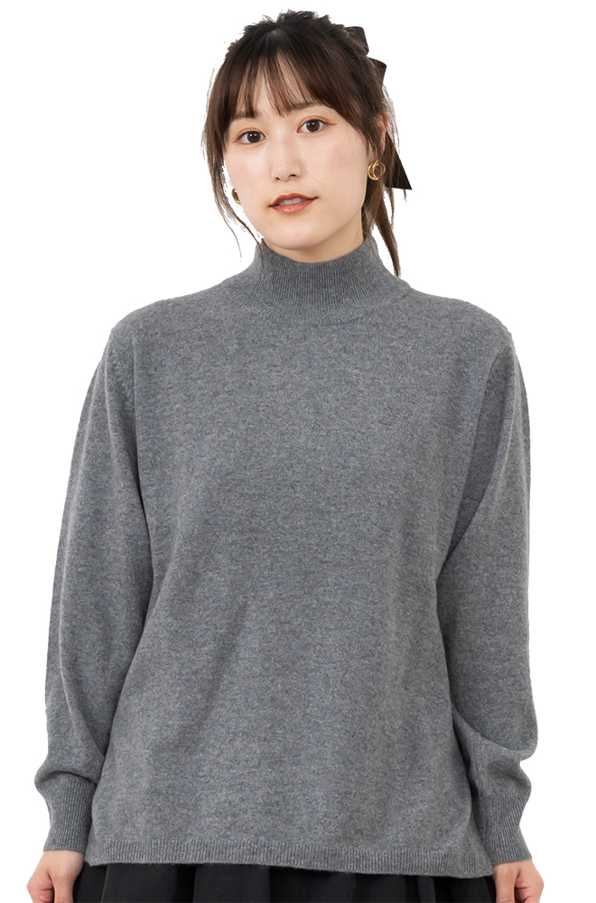 送料無料】【カシミヤ100％試験鑑定証明済】レディース ハイネック